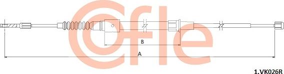 Cofle 92.1.VK026R - Трос, гальмівна система autocars.com.ua