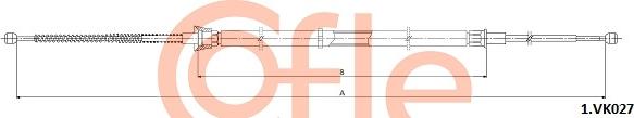 Cofle 92.1.VK027 - Трос, гальмівна система autocars.com.ua