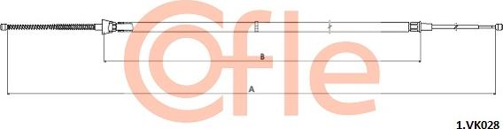 Cofle 92.1.VK028 - Трос, гальмівна система autocars.com.ua