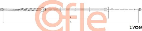 Cofle 92.1.VK029 - Трос, гальмівна система autocars.com.ua
