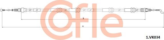 Cofle 92.1.VK034 - Трос, гальмівна система autocars.com.ua
