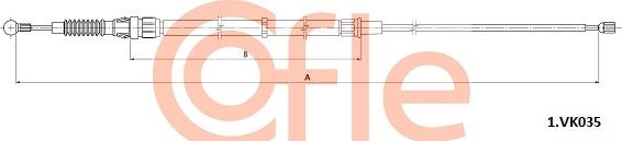 Cofle 92.1.VK035 - Трос, гальмівна система autocars.com.ua