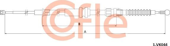 Cofle 92.1.VK044 - Трос, гальмівна система autocars.com.ua