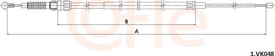 Cofle 92.1.VK048 - Трос, гальмівна система autocars.com.ua