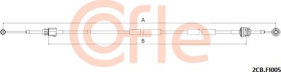 Cofle 92.2CB.FI005 - Трос, ступенчатая коробка передач autodnr.net