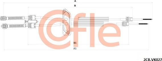 Cofle 92.2CB.VK027 - Трос, ступенчатая коробка передач autodnr.net