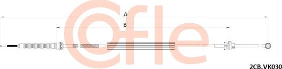 Cofle 92.2CB.VK030 - Трос, ступінчаста коробка передач autocars.com.ua
