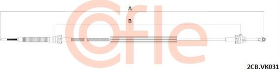Cofle 92.2CB.VK031 - Трос, ступінчаста коробка передач autocars.com.ua