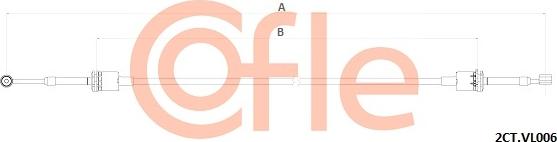 Cofle 92.2CT.VL006 - Трос, ступінчаста коробка передач autocars.com.ua