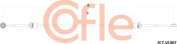 Cofle 92.2CT.VL007 - Трос, ступінчаста коробка передач autocars.com.ua