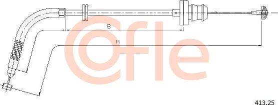 Cofle 92.413.25 - Тросик газу autocars.com.ua