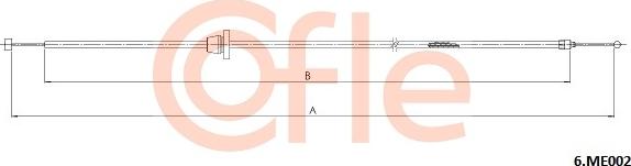 Cofle 92.6.ME002 - Тросик замка капота autocars.com.ua
