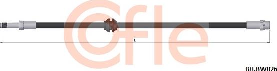 Cofle 92.BH.BW026 - Гальмівний шланг autocars.com.ua