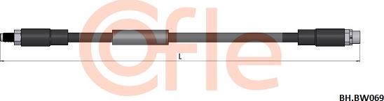 Cofle 92.BH.BW069 - Гальмівний шланг autocars.com.ua