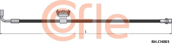 Cofle 92.BH.CH003 - Гальмівний шланг autocars.com.ua