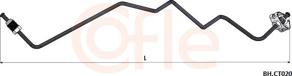 Cofle 92.BH.CT020 - Гальмівний шланг autocars.com.ua