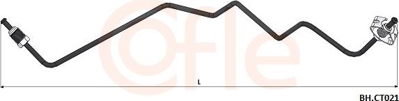 Cofle 92.BH.CT021 - Гальмівний шланг autocars.com.ua