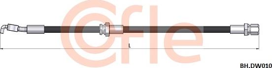 Cofle 92.BH.DW010 - Гальмівний шланг autocars.com.ua