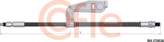 Cofle 92.BH.FD026 - Гальмівний шланг autocars.com.ua