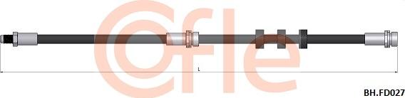 Cofle 92.BH.FD027 - Гальмівний шланг autocars.com.ua