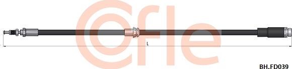 Cofle 92.BH.FD039 - Гальмівний шланг autocars.com.ua