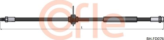 Cofle 92.BH.FD076 - Гальмівний шланг autocars.com.ua