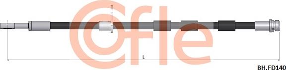 Cofle 92.BH.FD140 - Гальмівний шланг autocars.com.ua