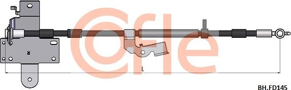 Cofle 92.BH.FD145 - Тормозной шланг avtokuzovplus.com.ua