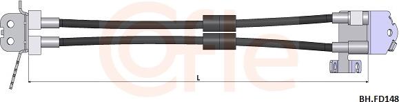 Cofle 92.BH.FD148 - Гальмівний шланг autocars.com.ua