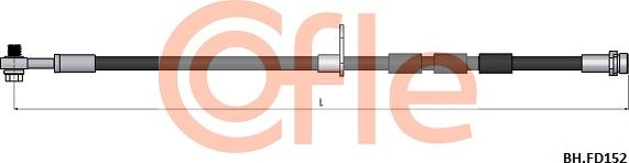 Cofle 92.BH.FD152 - Тормозной шланг avtokuzovplus.com.ua