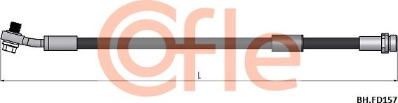 Cofle 92.BH.FD157 - Гальмівний шланг autocars.com.ua