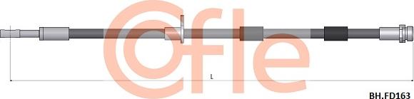 Cofle 92.BH.FD163 - Гальмівний шланг autocars.com.ua