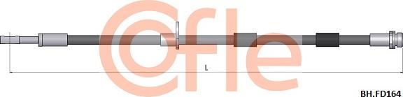 Cofle 92.BH.FD164 - Гальмівний шланг autocars.com.ua