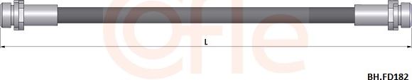 Cofle 92.BH.FD182 - Гальмівний шланг autocars.com.ua