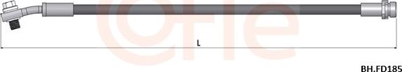 Cofle 92.BH.FD185 - Гальмівний шланг autocars.com.ua