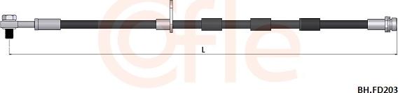 Cofle 92.BH.FD203 - Гальмівний шланг autocars.com.ua