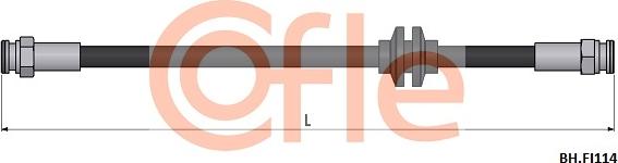 Cofle 92.BH.FI114 - Гальмівний шланг autocars.com.ua