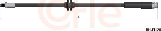 Cofle 92.BH.FI128 - Гальмівний шланг autocars.com.ua