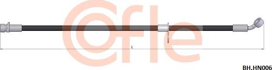 Cofle 92.BH.HN006 - Гальмівний шланг autocars.com.ua