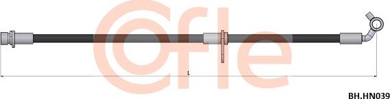 Cofle 92.BH.HN039 - Гальмівний шланг autocars.com.ua
