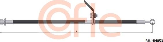 Cofle 92.BH.HN053 - Гальмівний шланг autocars.com.ua