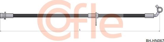 Cofle 92.BH.HN067 - Гальмівний шланг autocars.com.ua