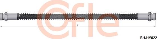 Cofle 92.BH.HY022 - Гальмівний шланг autocars.com.ua