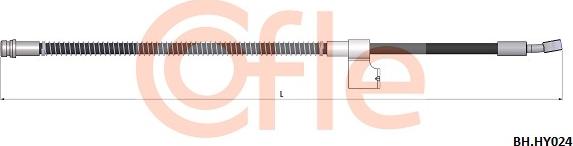 Cofle 92.BH.HY024 - Тормозной шланг autodnr.net