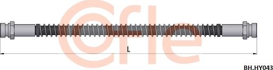 Cofle 92.BH.HY043 - Тормозной шланг avtokuzovplus.com.ua