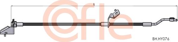 Cofle 92.BH.HY076 - Тормозной шланг avtokuzovplus.com.ua