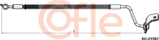 Cofle 92.BH.HY087 - Тормозной шланг avtokuzovplus.com.ua