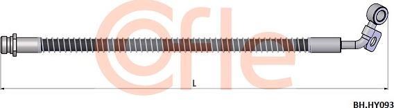 Cofle 92.BH.HY093 - Тормозной шланг autodnr.net