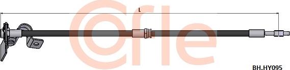 Cofle 92.BH.HY095 - Гальмівний шланг autocars.com.ua