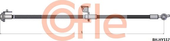 Cofle 92.BH.HY117 - Гальмівний шланг autocars.com.ua